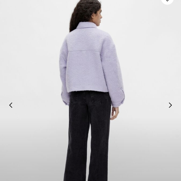 .Object Orchid Bloom Boxy Fit Purple Shacket Jacket Medium - Picture 6 of 16